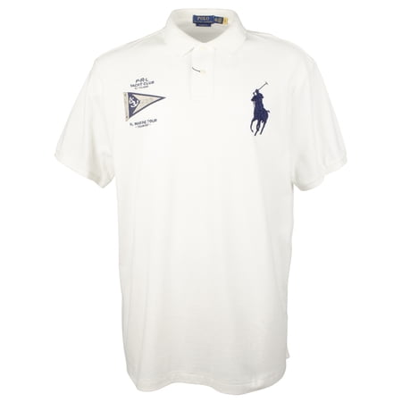 Polo Ralph Lauren Classic Fit Big Pony Mesh Polo Shirt, White[ XXL]