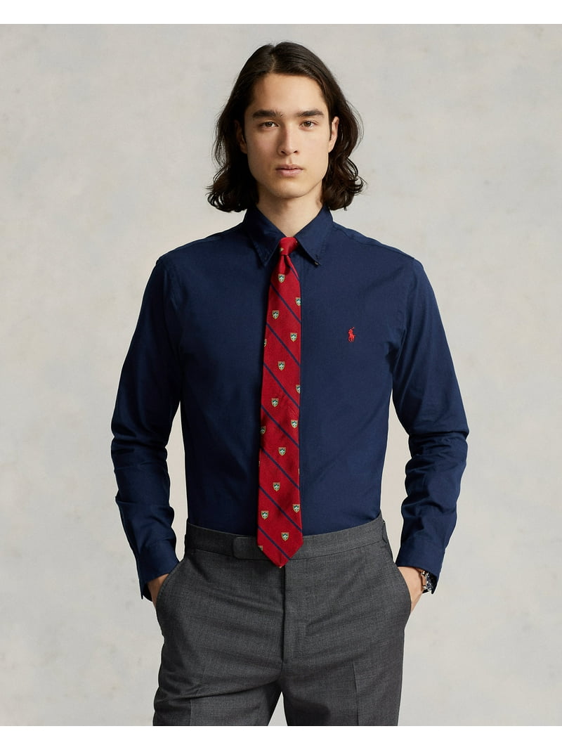 ralph lauren navy dress shirt Polo Ralph Lauren Linen Shirt