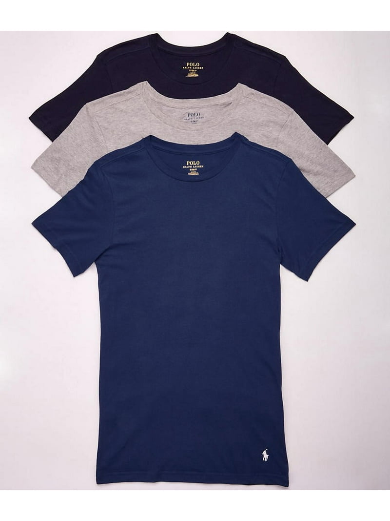 Polo Ralph Lauren Classic Fit Cotton T-Shirt 3-Pack - Walmart.com