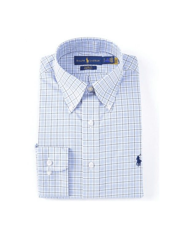 Classic Fit Hidden-Button Down Collar Multi, XL 17 1/5-34/35