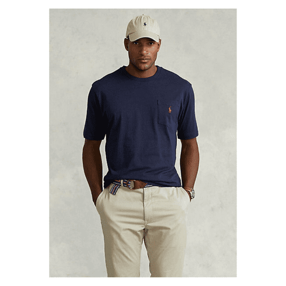 Polo Ralph Lauren Classic-Fit Jersey Short-Sleeve Tee, Blue, S