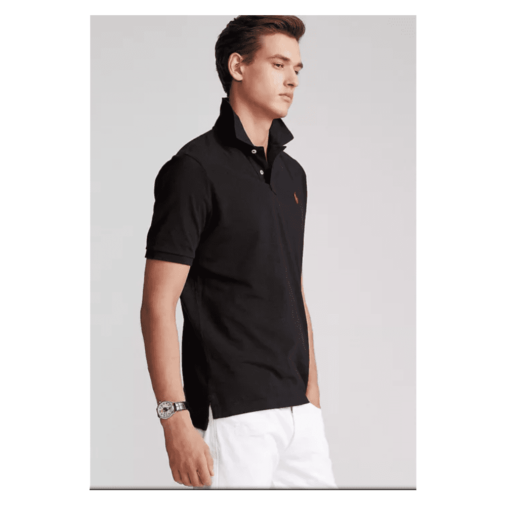 Ralph by Ralph Lauren Men s Classic Fit Iconic Mesh Polo Black Walmart