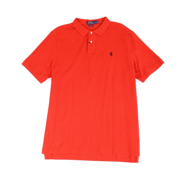 Polo Ralph Lauren Classic Fit Mesh Polo Shirt Small Red Walmart