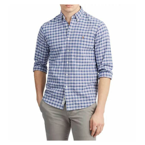 Polo Ralph Lauren Classic Fit Plaid Oxford Shirt, Blue Multi, S