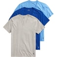 thumbnail image 1 of Polo Ralph Lauren Classic Fit Undershirt w/Wicking 3-Pack V-Necks Large Harbor Island Blue/Rugby Royal/Andover Heather, 1 of 5