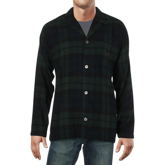 Polo Ralph Lauren Mens Flannel Plaid Button-Down Shirt