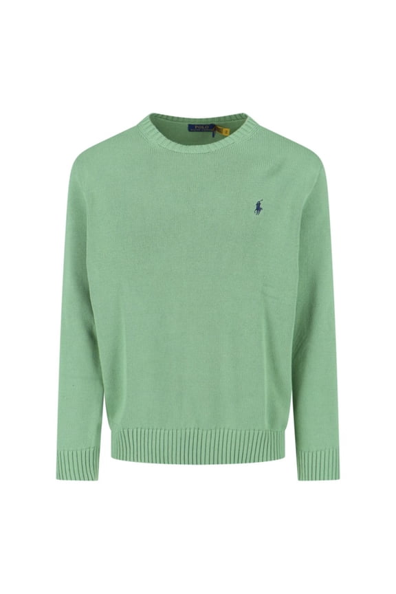 Classic Knit Sweater With Ribbed Cuffs And Hem (Men's)