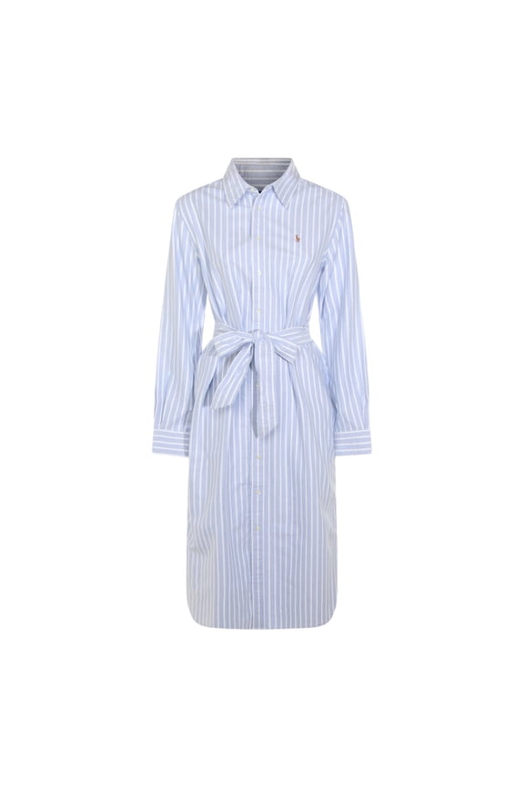 Classic Shirt Dress With Striped Design (Women's)