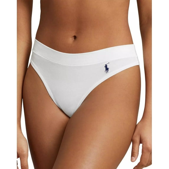 Polo Ralph Lauren Club Cotton Thong Panty - 4P2020 (White Cloud, M)