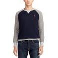 thumbnail image 1 of Polo Ralph Lauren Color-Block Raglan Sweater Navy - Medium, 1 of 3