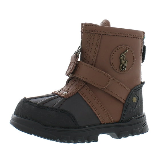 Polo Ralph Lauren Conquered Hi Baby Boys Shoes Size 6, Color: Chocolate/Tan