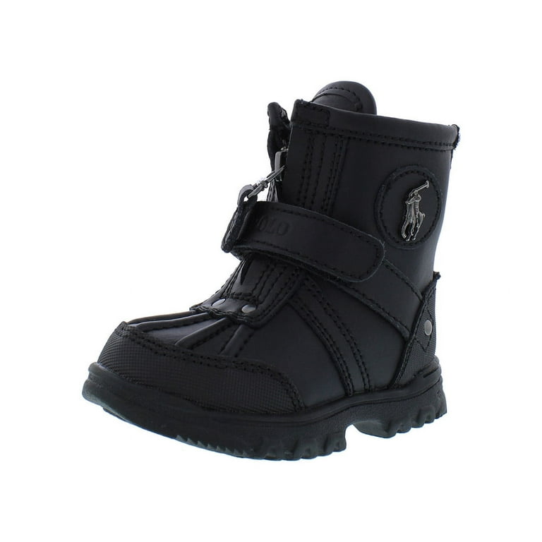 Polo Ralph Lauren Conquered Hi Boot Infant Toddler Shoes Size 7 Color Black Walmart