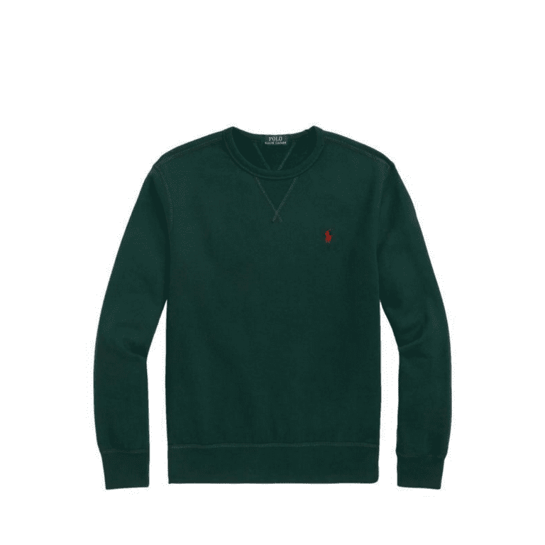 【POLO RALPH LAUREN】Army Cotton Blend Sweatshirt グリーン POLO RALPH LAUREN COTTON QUARTER-ZIP SWEATER | Military