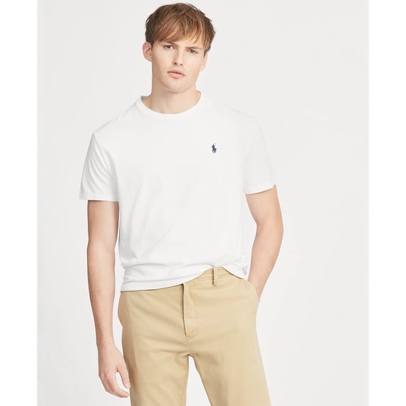 Polo Ralph Lauren Crew Neck Short Sleeve Classic T-Shirt (Men's), White