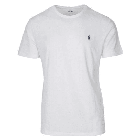 Polo Ralph Lauren Custom Fit Crew Neck Short Sleeve T-Shirt, White, XL