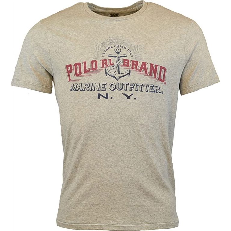 ★POLO RALPH LAUREN★ Custom Slim Fit Cotton T-Shirt Gray MN Polo Ralph Lauren Custom Slim-Fit Cotton T-Shirt-GREY-Large