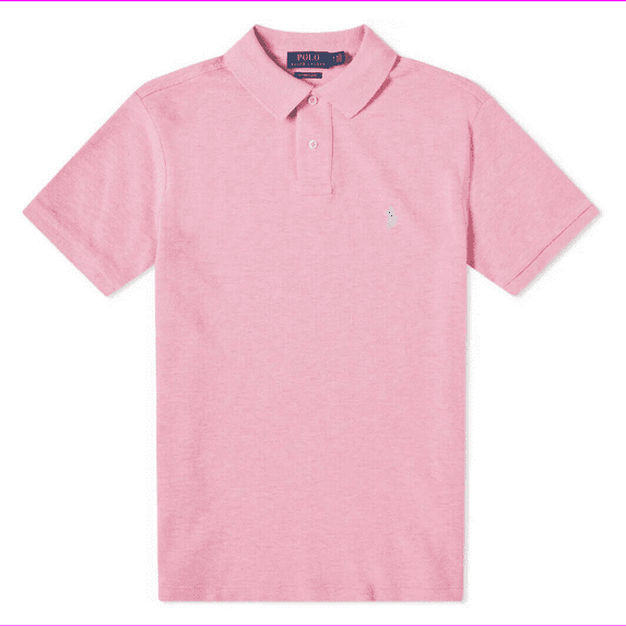 Polo Ralph Lauren Custom Slim Fit, Hampton Pink Heather, XXL