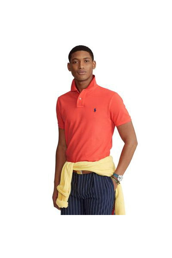 Custom Slim Fit Mesh Polo Shirt