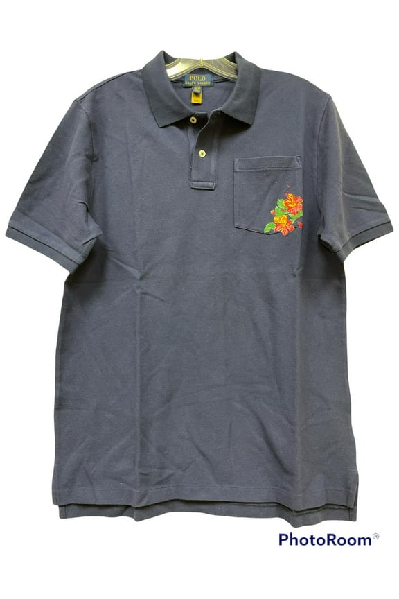 DARK COBALT Boy's Logo Cotton Mesh T-Shirt, US X-Large(18-20)