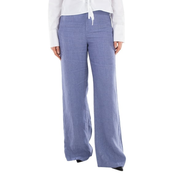 Polo Ralph Lauren Delave Wide-Leg Linen Pants, Size 2