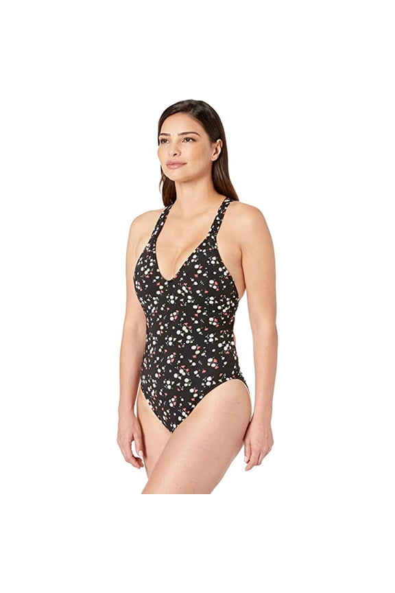 Ditsy Floral Cross-Back Mio One-Piece, Multicolored, MD
