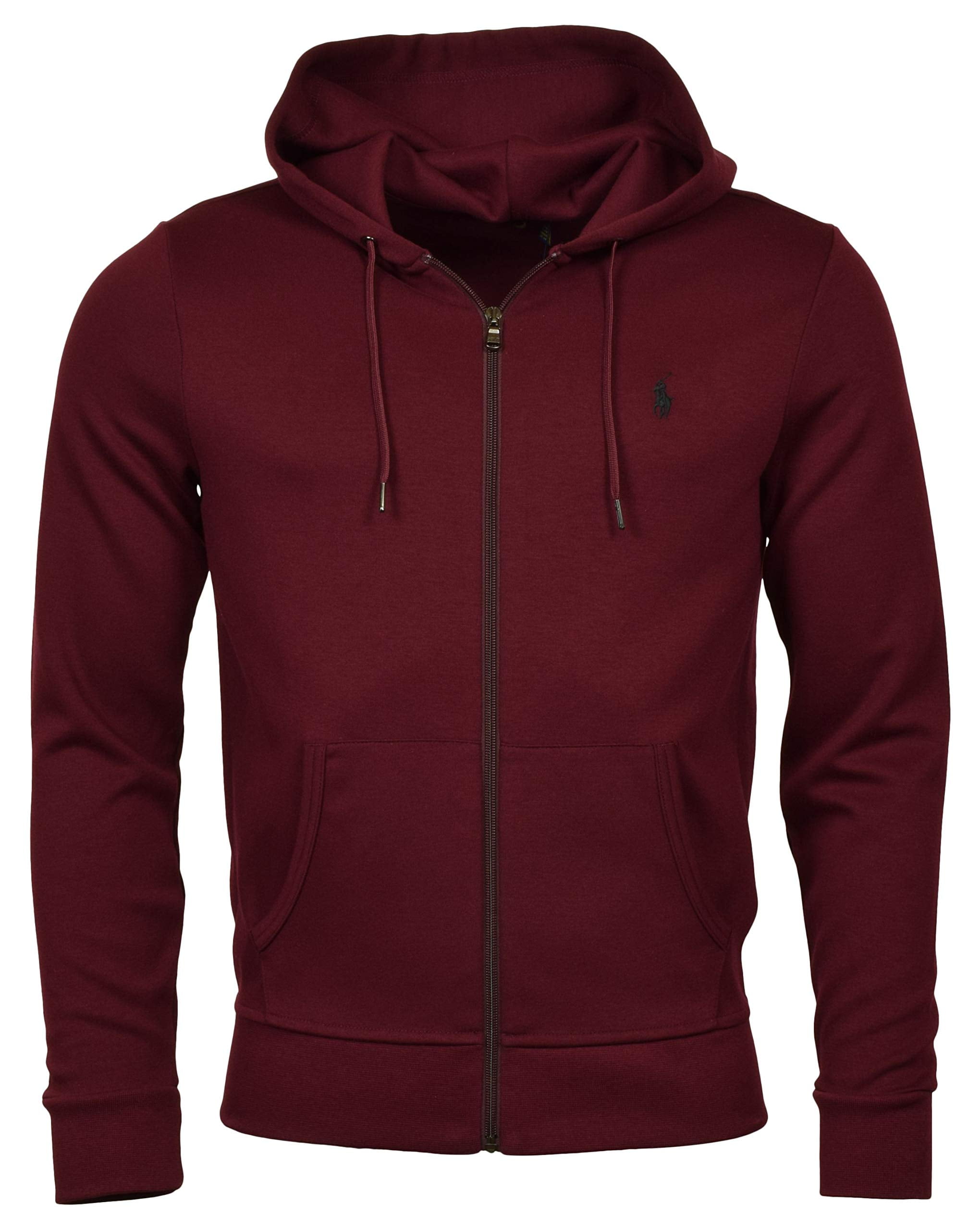 Red polo deals fleece hoodie