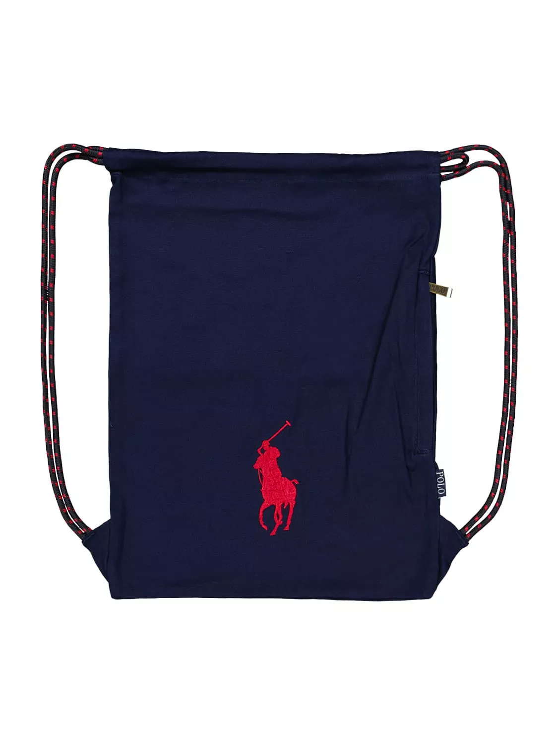 Polo Ralph Lauren Drawstring Bag Backpack Big Pony Gym Bag Navy Blue