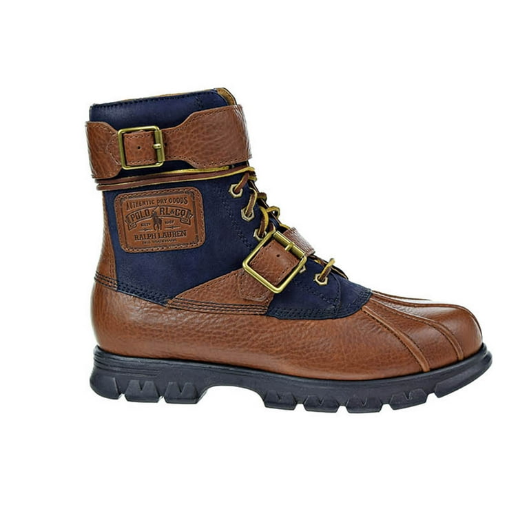 Polo Ralph Lauren Drax Mens Boots Leather Shoes Tan 812623015-003