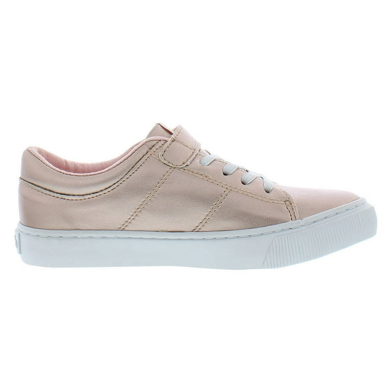 Polo Ralph Lauren Elmwood Ps Girls Shoes Size 10.5 Color Rosegold Metallic