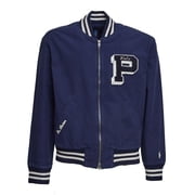 Polo Ralph Lauren Embroidered Canvas Ribbed Bomber Jacket Mens
