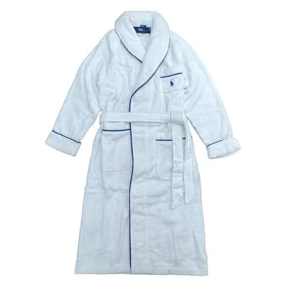 Polo Ralph Lauren Essentials Cotton Robe - 4P0005 (White Cloud, L/XL)