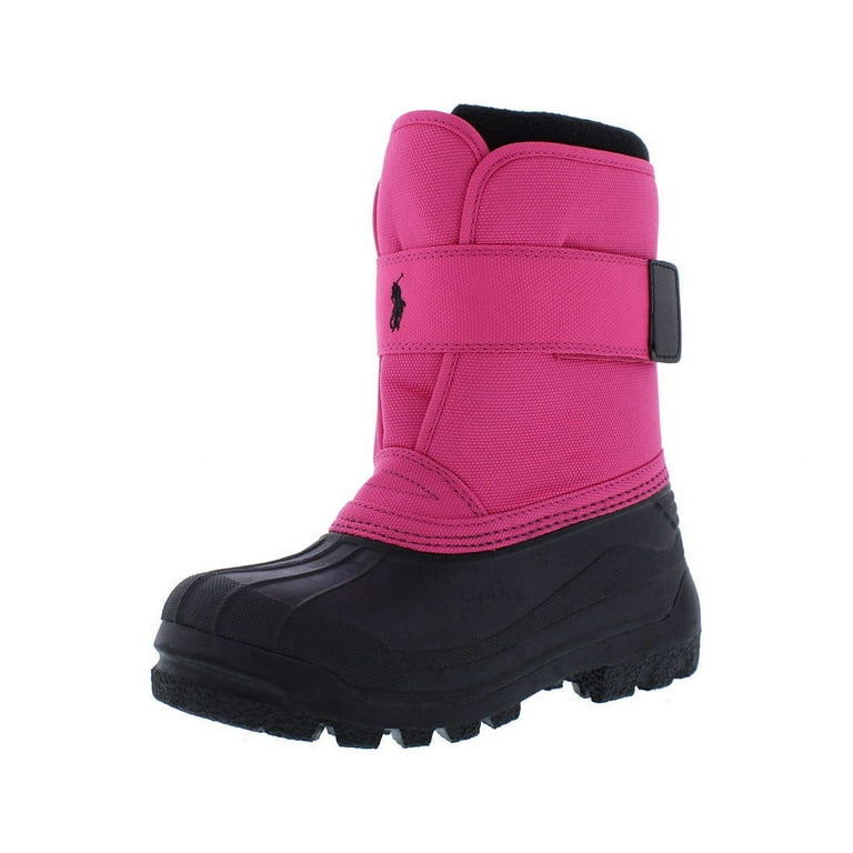 Winter Boots Polo Girl Boots Polo Ralph Lauren Everlee Boot PS Girls Shoes  Size 12, Color: Baja