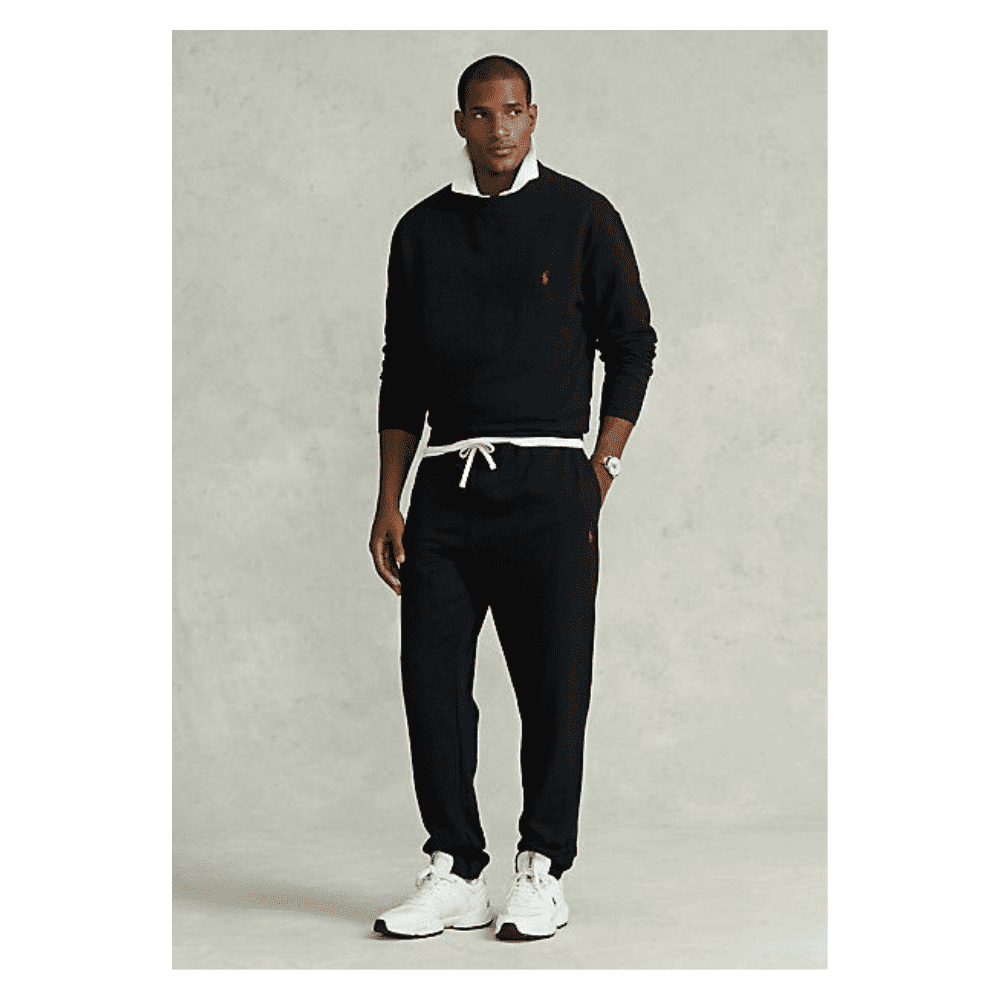 Polo Ralph Lauren Fleece Sweatpants Men s Black w Red Pony 4XB