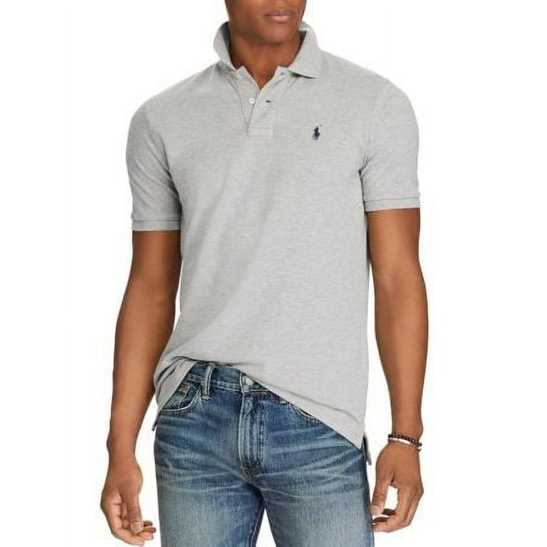 Gray polo sales shirt ralph lauren