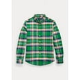 thumbnail image 1 of Polo Ralph Lauren GREEN/ORANGE MULTI Boys Plaid Cotton-Linen Shirt, US 2T, 1 of 1