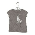 thumbnail image 1 of Polo Ralph Lauren GREY HEATHER Girl's S/S T-Shirt, US 6, 1 of 1