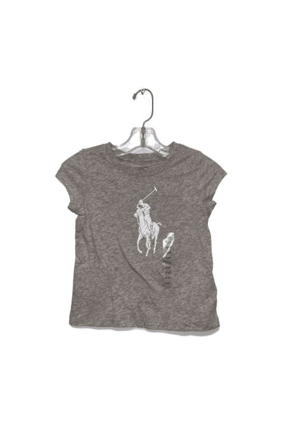 GREY HEATHER Girl's S/S T-Shirt, US 6