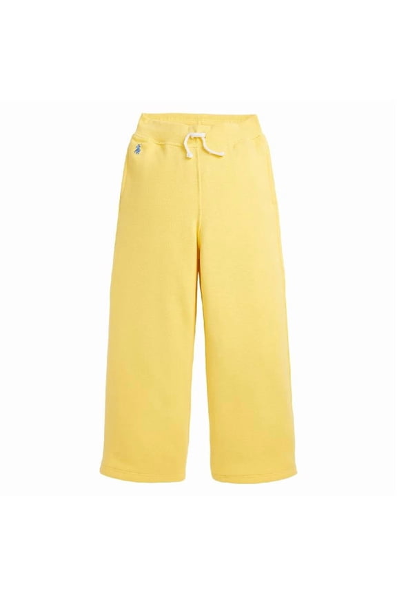 Girls Drawstring Wide-Leg Sweatpants, Size Medium