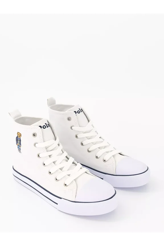 Hamptyn Hi II Bear GS Girls Shoes Size 6, Color: White