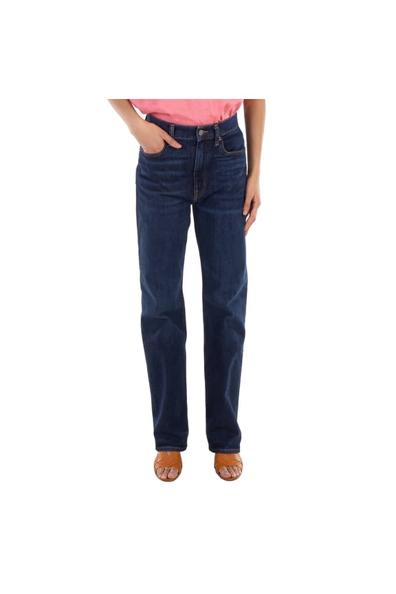 High-Waist Denim Jeans, Waist Size 26 R