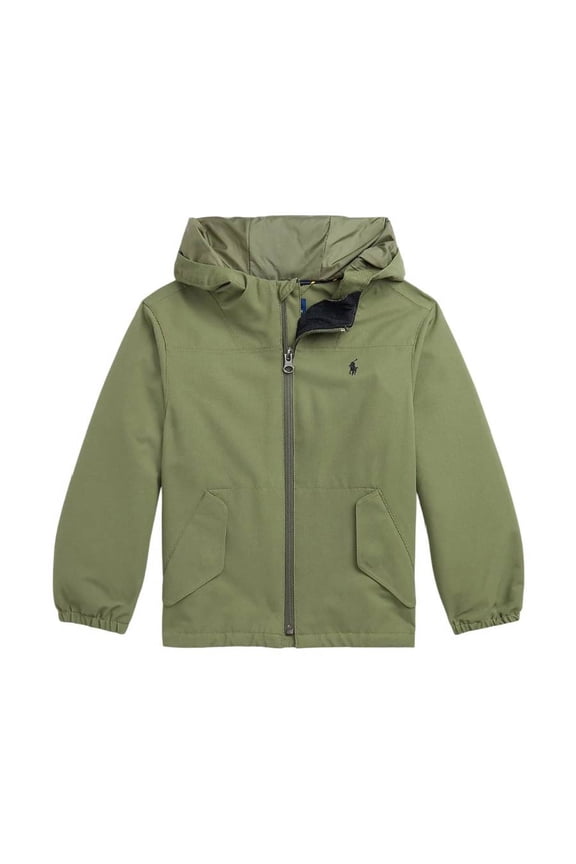 Hooded Windbreaker Jacket, Size 4