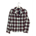 thumbnail image 1 of Polo Ralph Lauren IVORY/PLAID Women's Plaid Pajama L/S Shirt, US Medium, 1 of 2