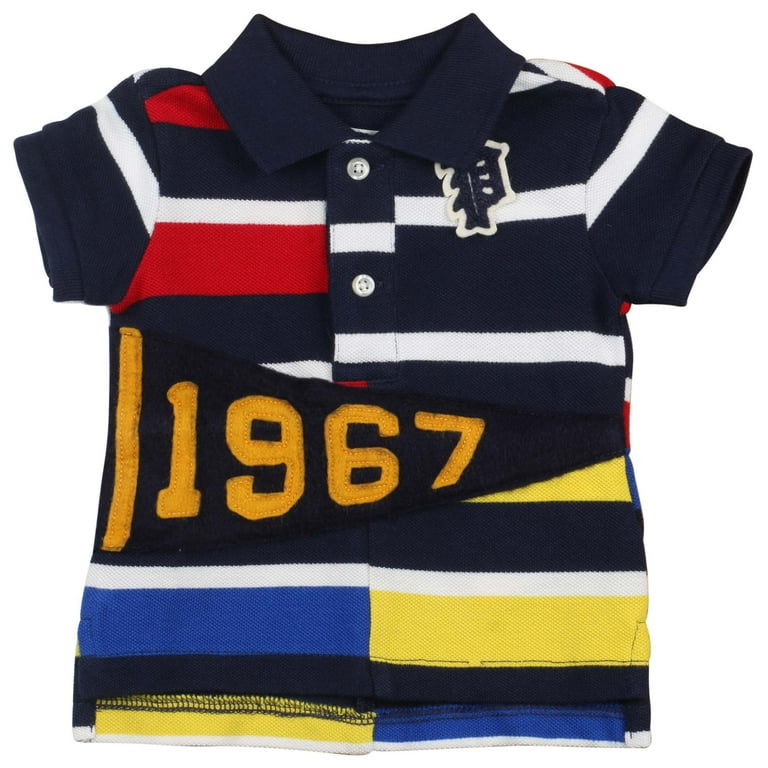 Polo Ralph Lauren Infant Boys' (3M-24M)1967 Striped Shirt-French Navy