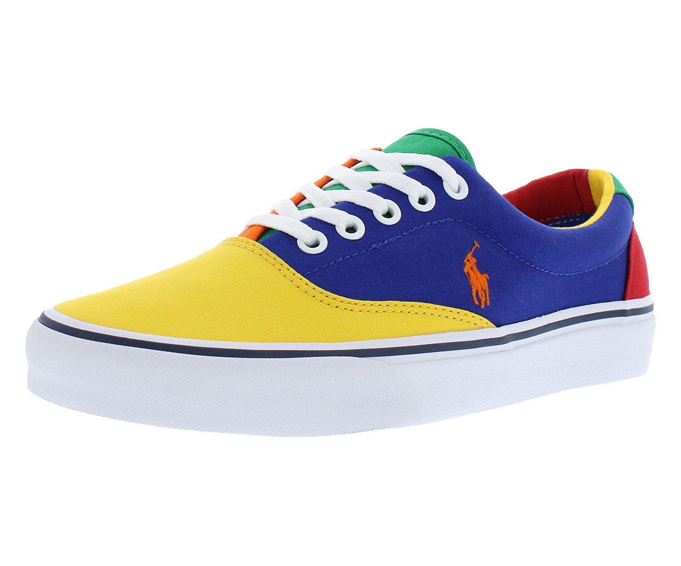 Polo Ralph Lauren Keaton Laceless Mens Shoes Size 10.5 Color Blue Yellow Red Green White Walmart