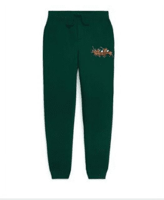 POLO RALPH LAUREN Kids Green Big Pony Logo Double-Knit Jogger Pants, S-8