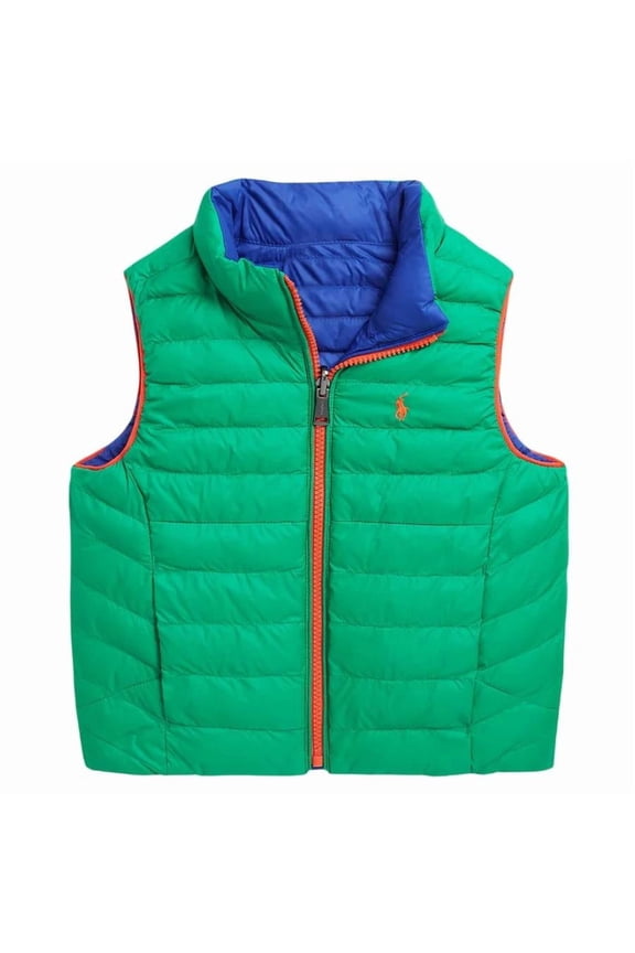 Kids Reversible Terra Puffer Vest, Size Medium