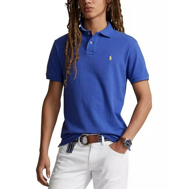 Polo Ralph Lauren Men Slim fit Short Sleeve Polo Shirt XXL Blue