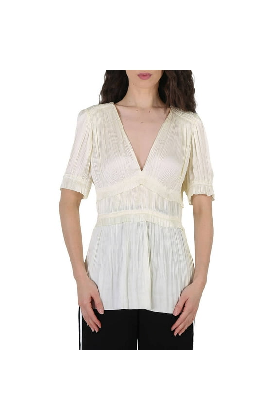 Ladies Joclyn Pleat Satin Top, Brand Size 2