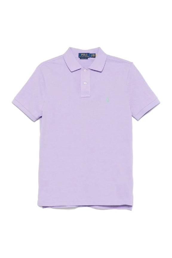 Logo Embroidered Cotton Polo Shirt, Size X-Small