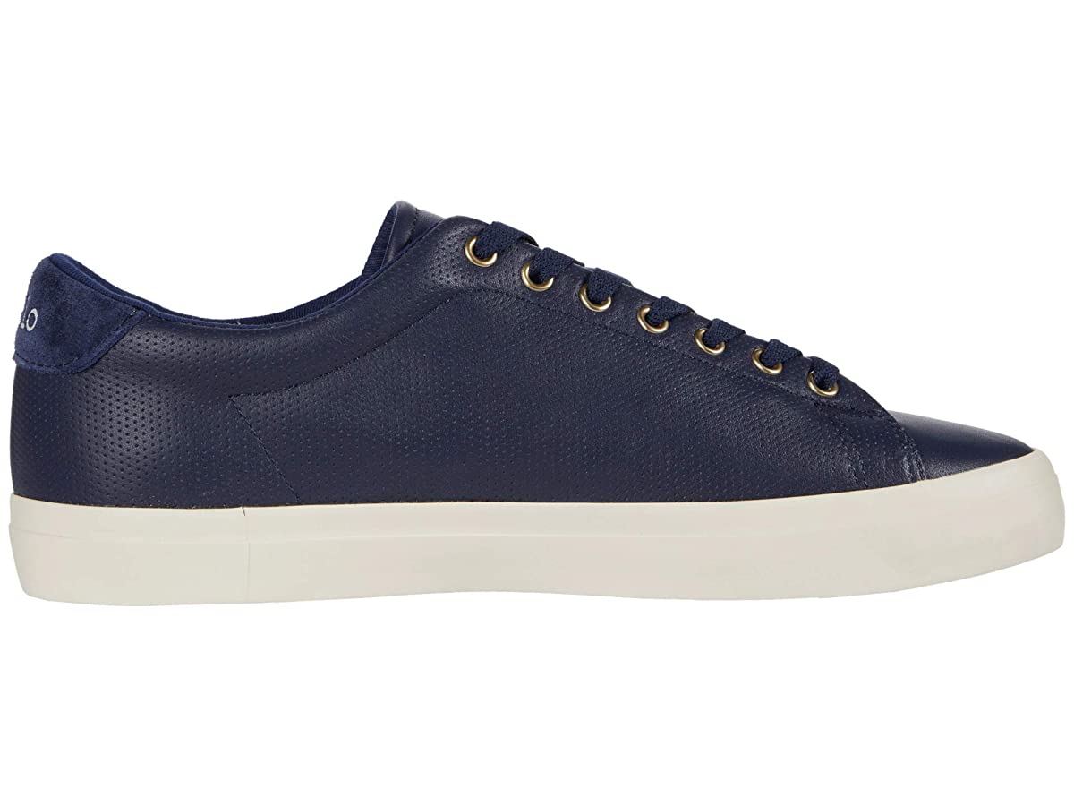 【POLO RALPHLAUREN】LONGWOOD-SNEAKERS-VULC NAPPA SMOOTH CALF Polo Ralph Lauren Longwood Navy Perf Nappa Smooth Calf